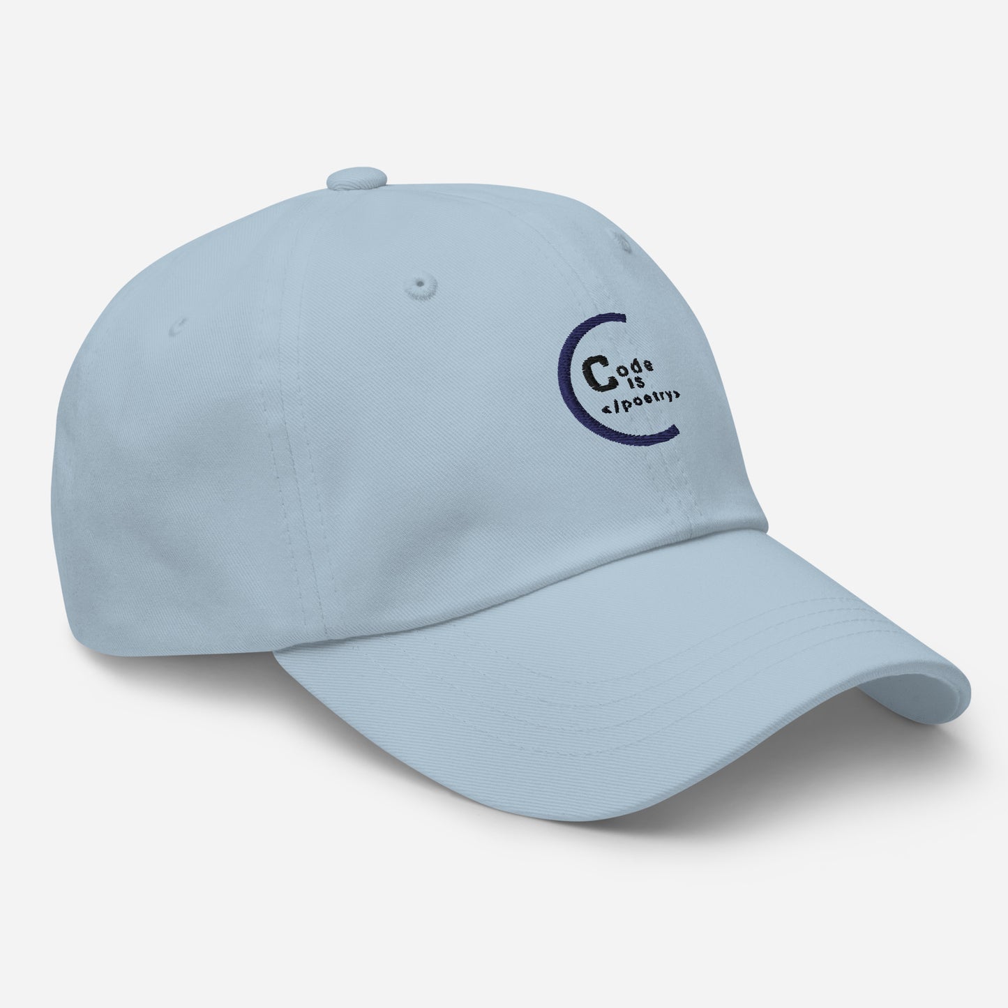 Code is Poetry Dad hat (Light Variant)