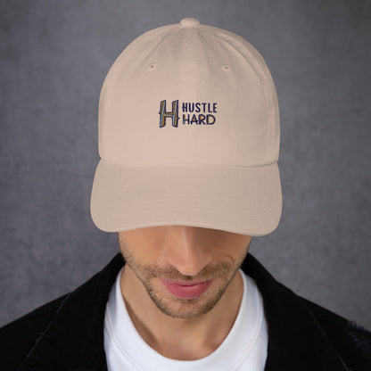 Hustle hard Dad hat (Light Variant)