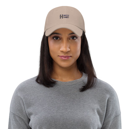 Hustle hard Dad hat (Light Variant)