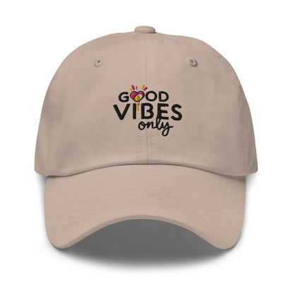 Good vibes only Dad hat (Light Variant)