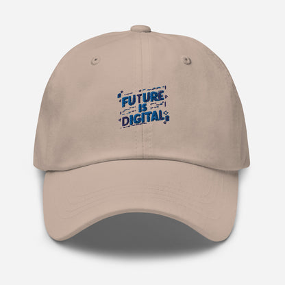 Future is digital Dad hat (Light Variant)