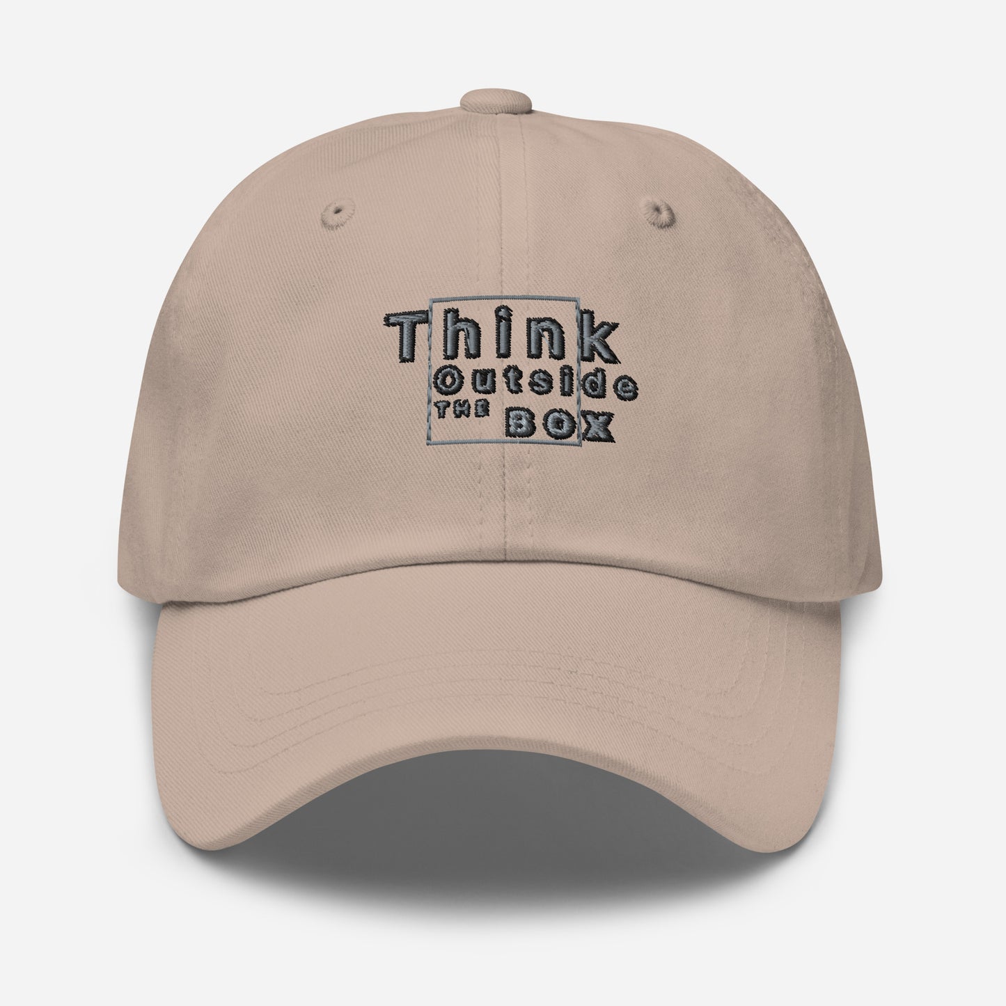 Think outside the box Dad hat (Light Variant)