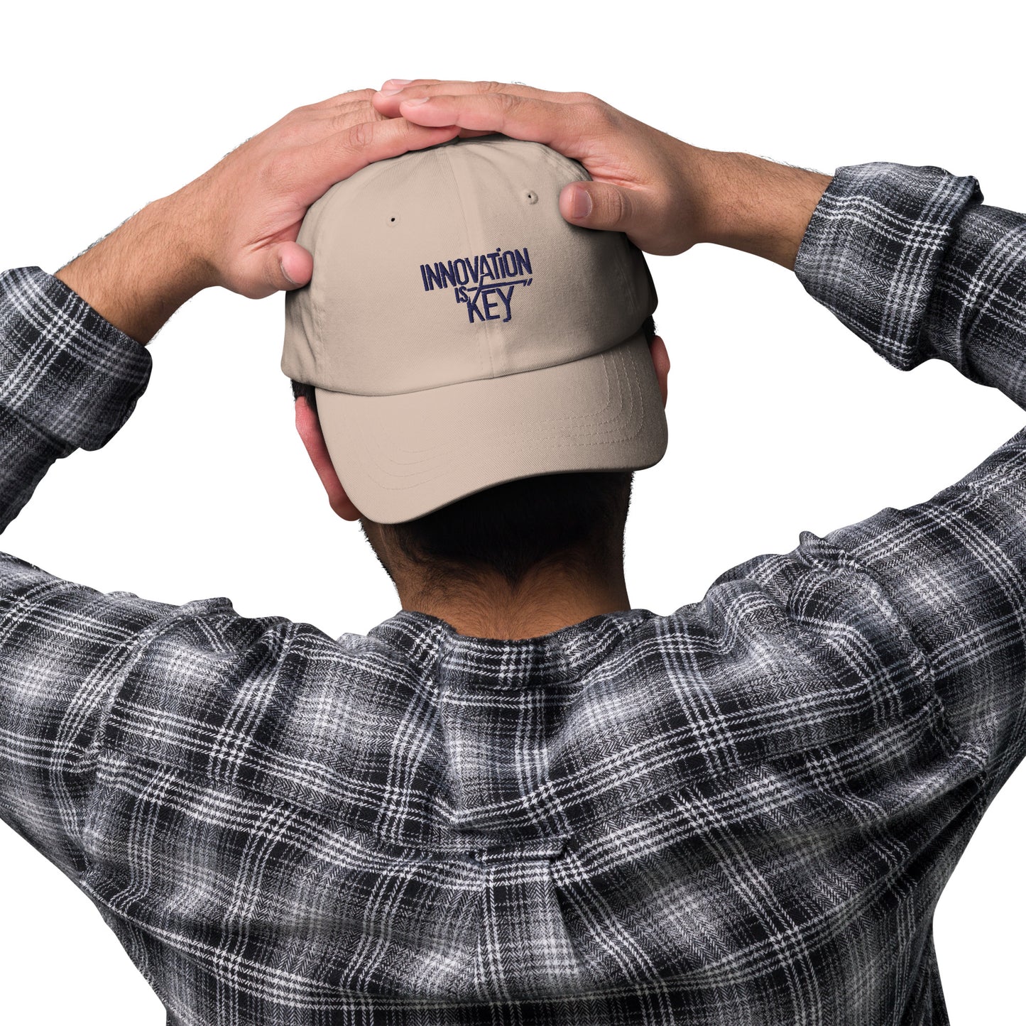 Innovation is key Dad hat (Light Variant)