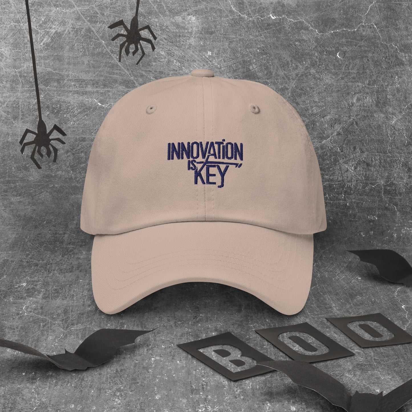 Innovation is key Dad hat (Light Variant)