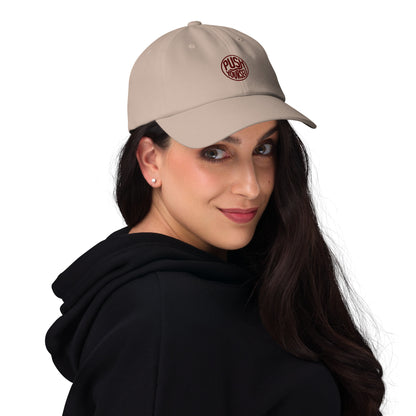 Push yourself Dad hat (Light variant)