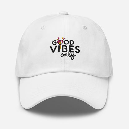 Good vibes only Dad hat (Light Variant)
