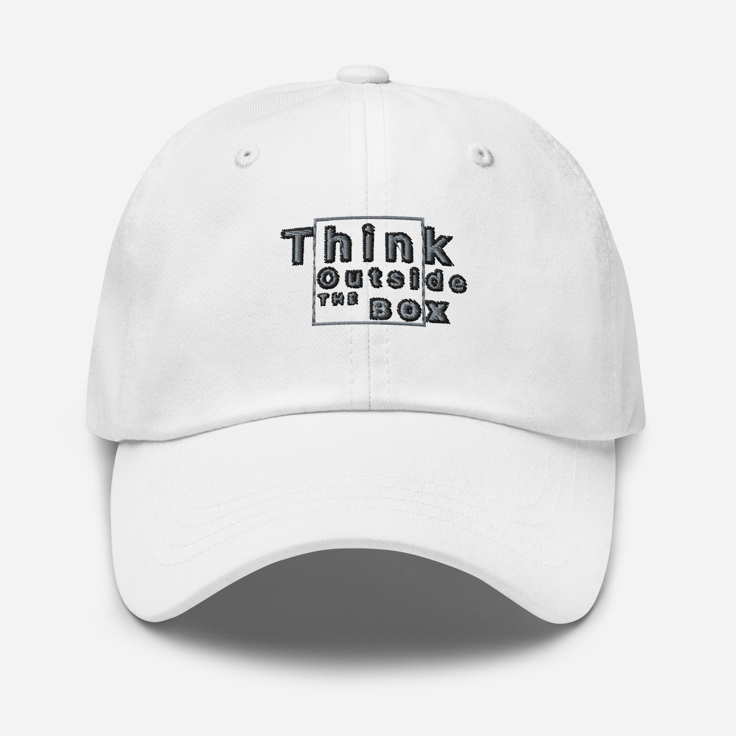 Think outside the box Dad hat (Light Variant)