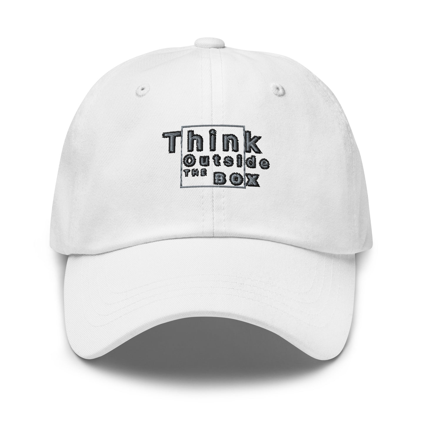 Think outside the box Dad hat (Light Variant)