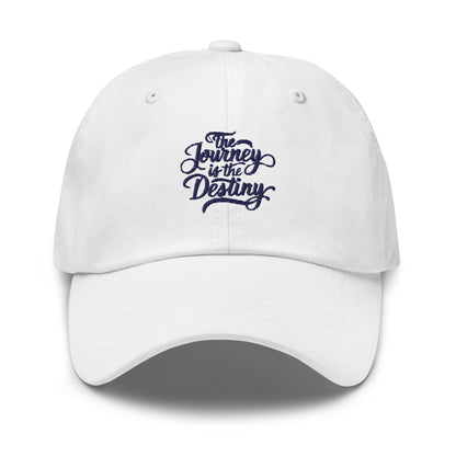 The journey is the destiny Dad hat (Light variant)