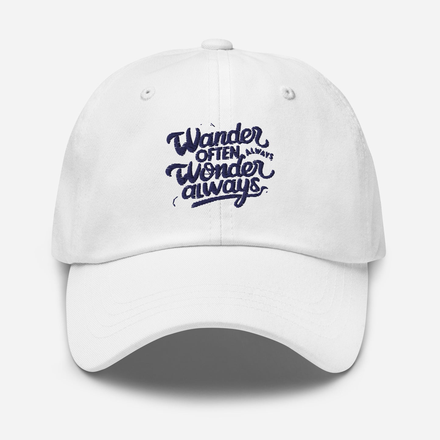 Wander often wonder always Dad hat (Light Variant)