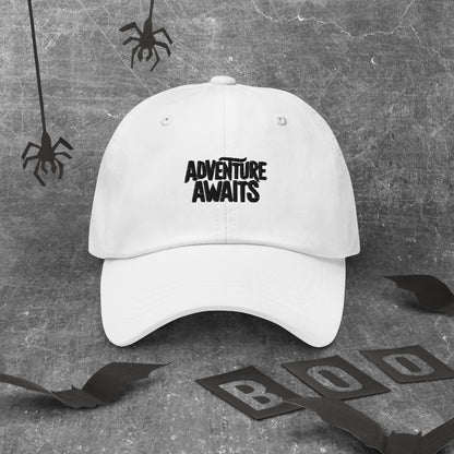 Adventure awaits Dad hat (Light variant)