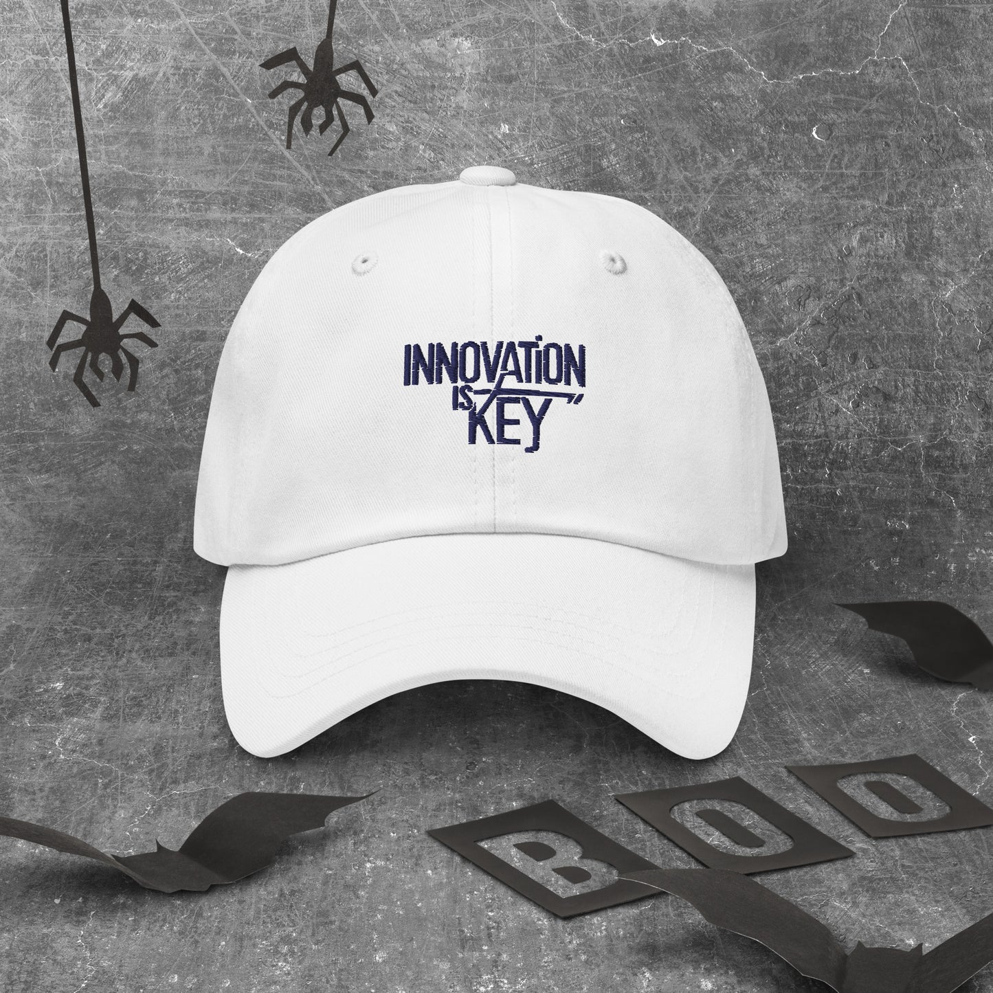 Innovation is key Dad hat (Light Variant)