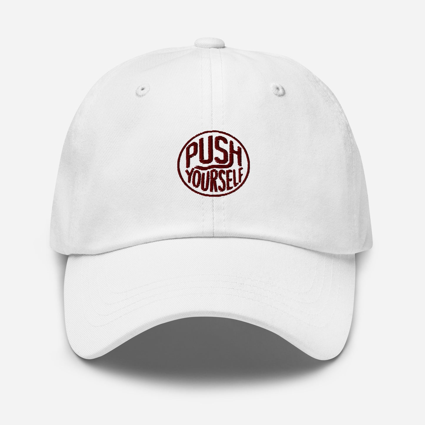 Push yourself Dad hat (Light variant)