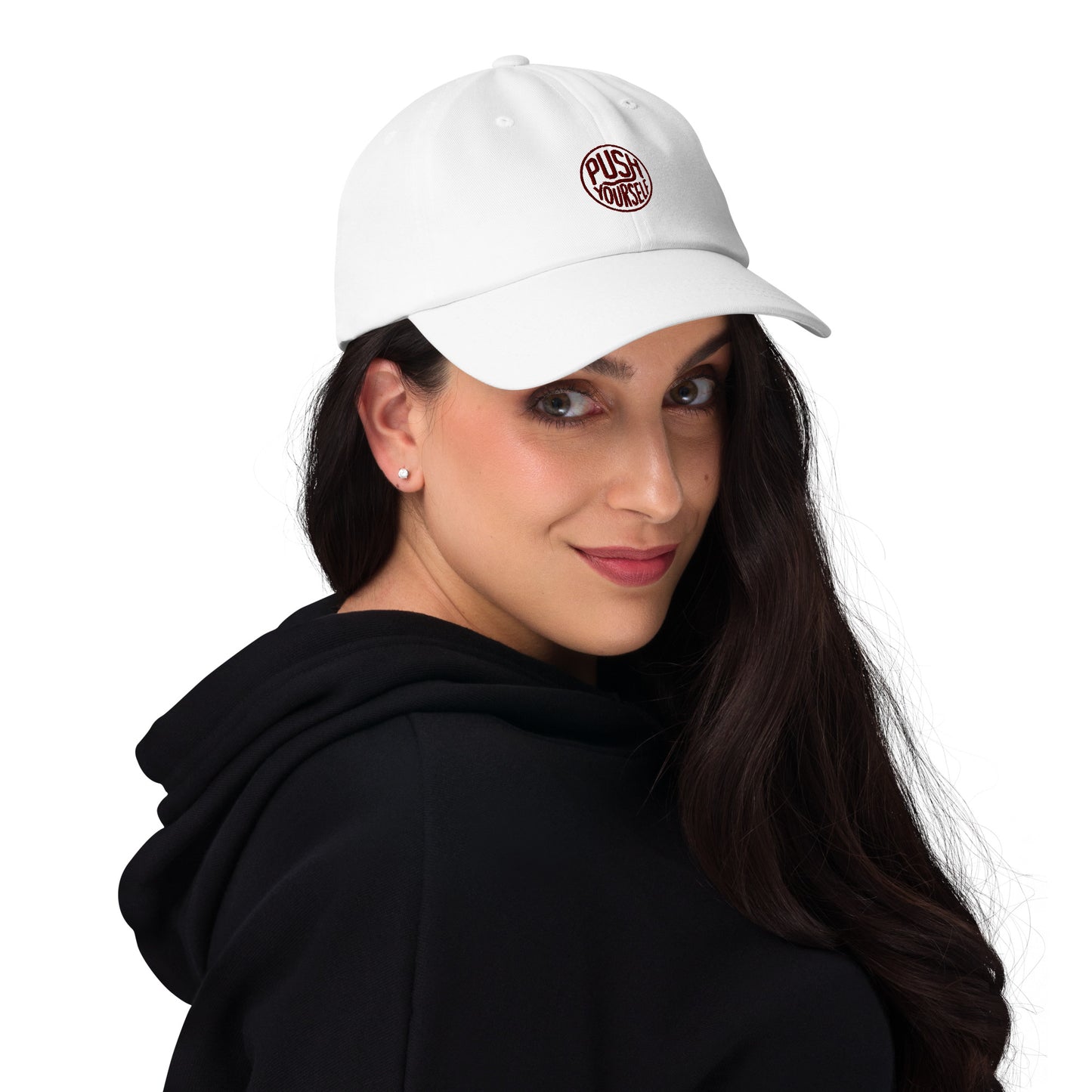 Push yourself Dad hat (Light variant)