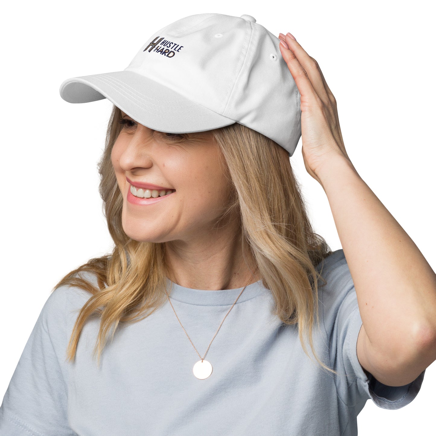 Hustle hard Dad hat (Light Variant)