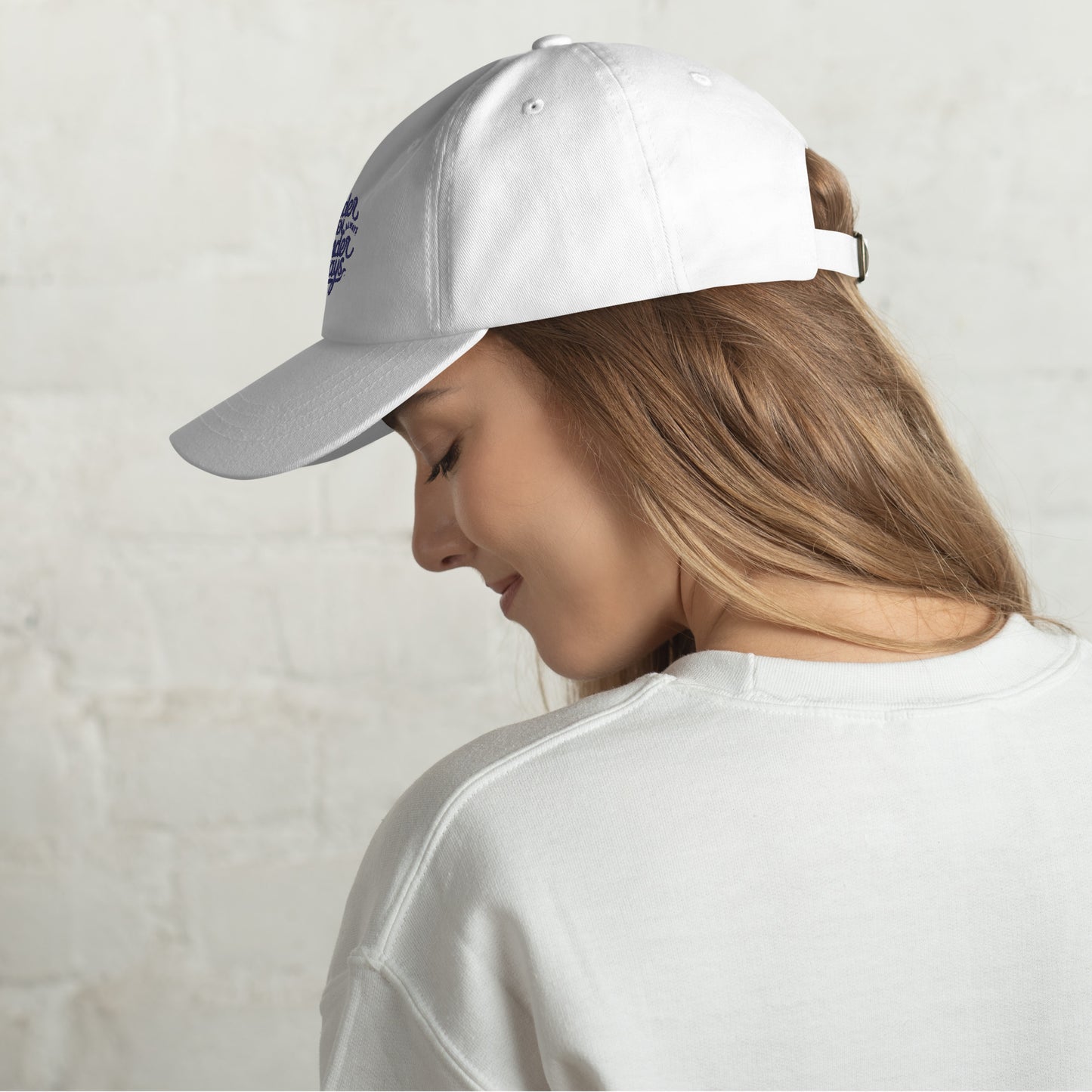 Wander often wonder always Dad hat (Light Variant)