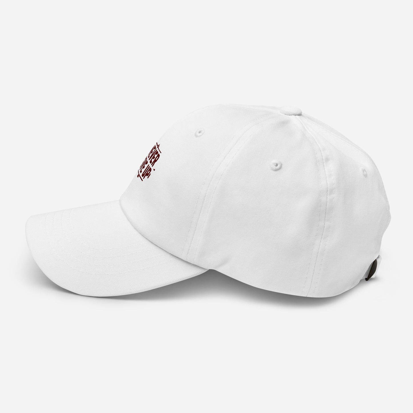 Never give up Dad hat (Light variant)