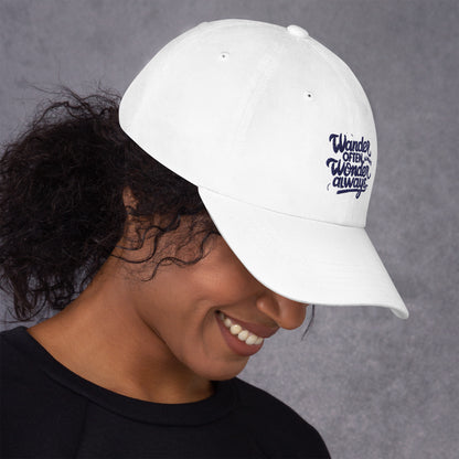 Wander often wonder always Dad hat (Light Variant)