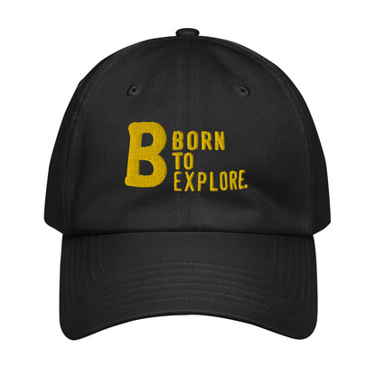 Born to explore Under Armour® dad hat (dark variant)