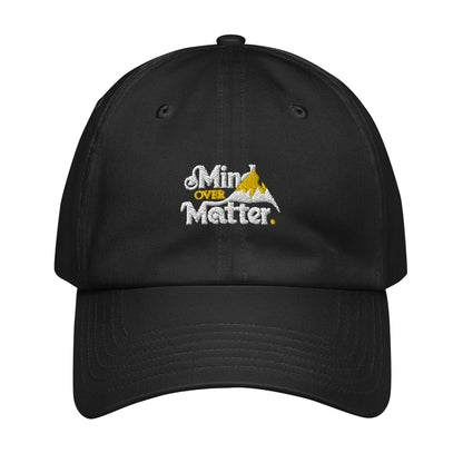 Mind over matter Under Armour® dad hat (Dark variant)