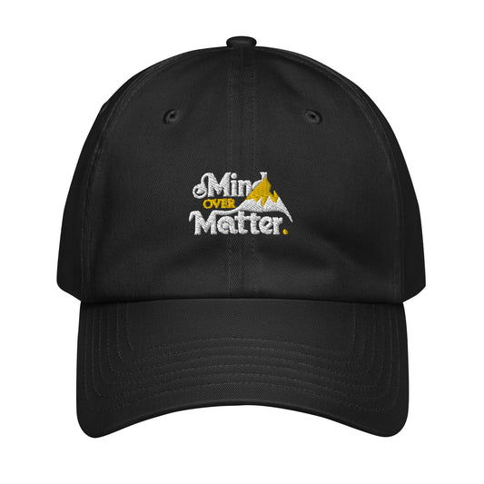 Mind over matter Under Armour® dad hat (Dark variant)