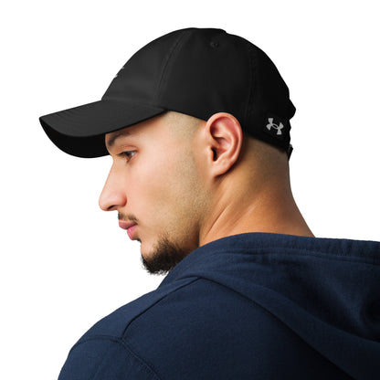 Code is poetry Under Armour® dad hat (Dark Variant)