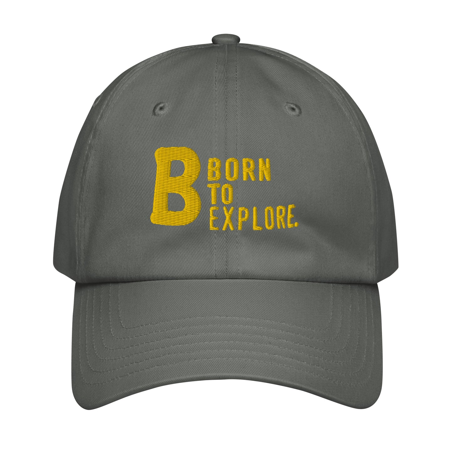 Born to explore Under Armour® dad hat (dark variant)