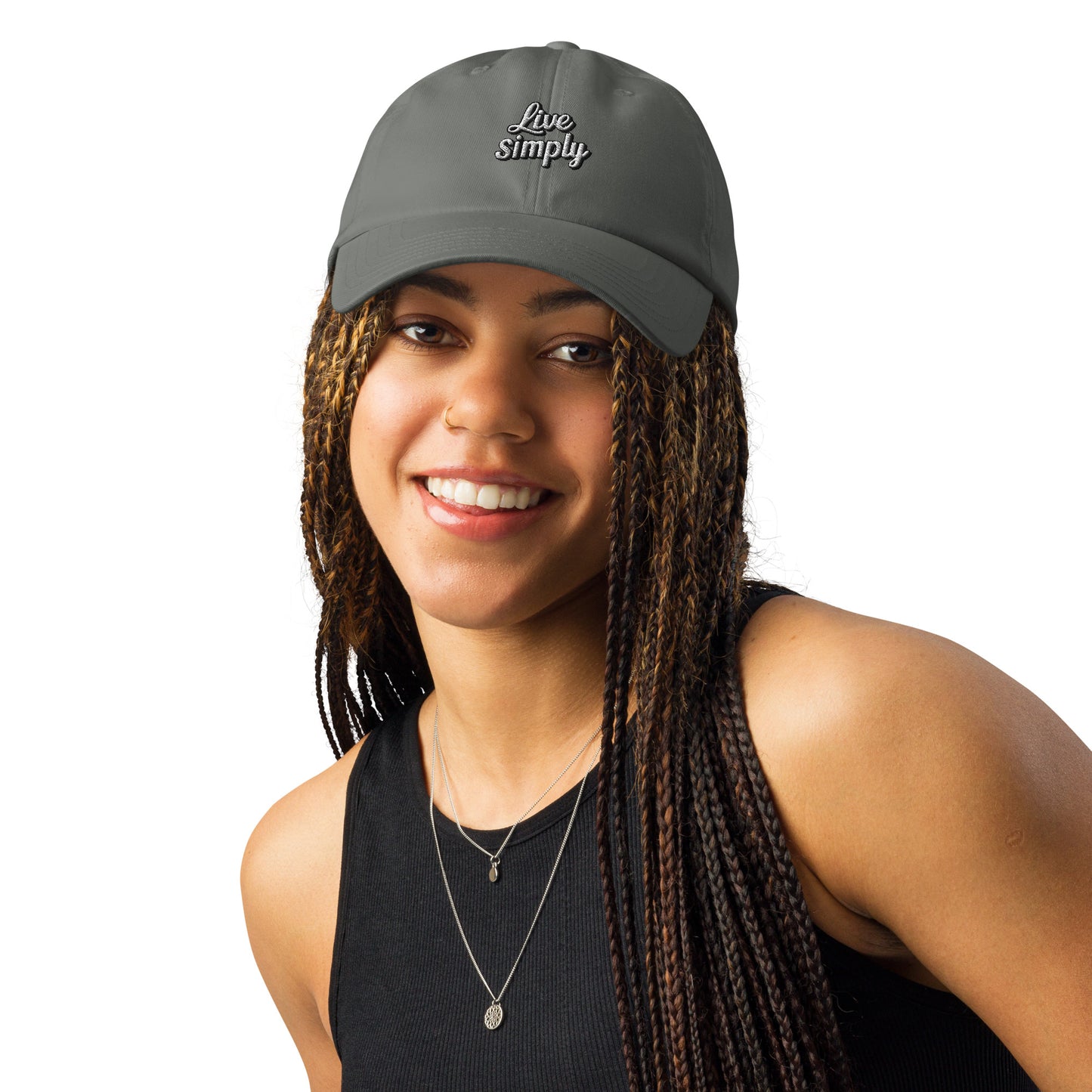 Live simply Under Armour® dad hat (Dark Variant)