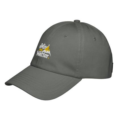 Mind over matter Under Armour® dad hat (Dark variant)