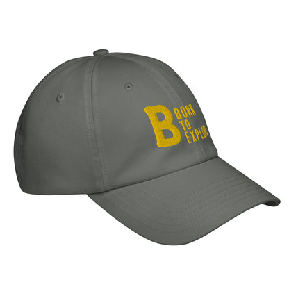 Born to explore Under Armour® dad hat (dark variant)