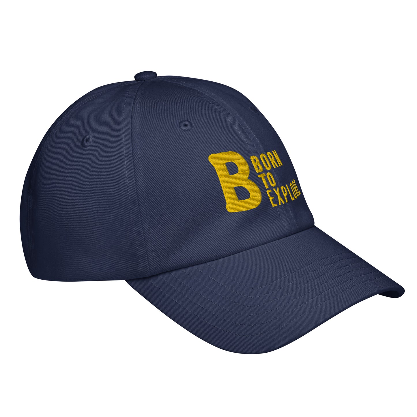 Born to explore Under Armour® dad hat (dark variant)