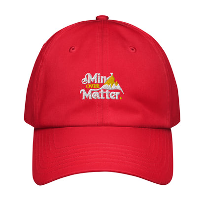 Mind over matter Under Armour® dad hat (Dark variant)