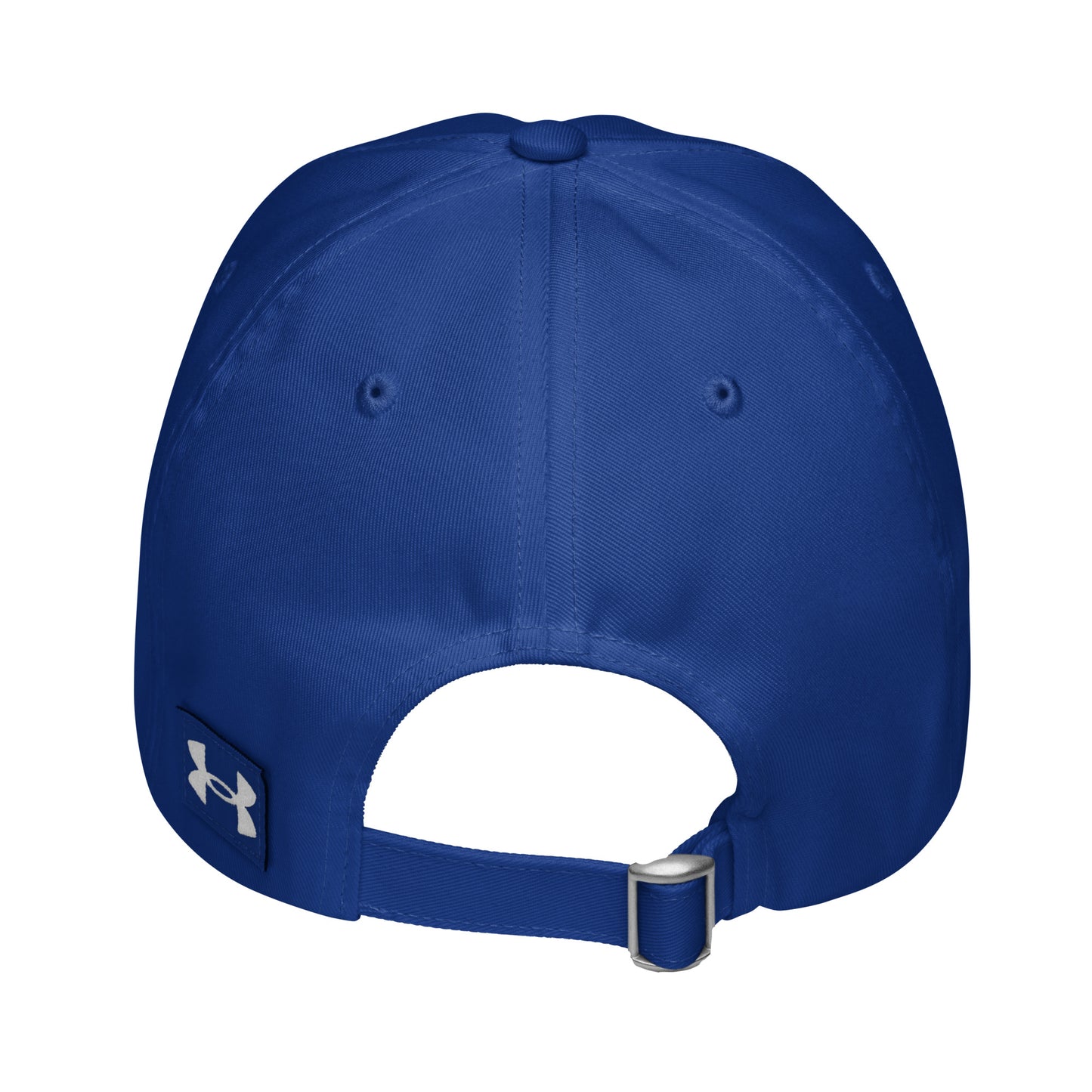 Never give up Under Armour® dad hat (Dark variant)