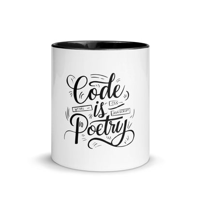 Code is poetry Mug with Color Inside