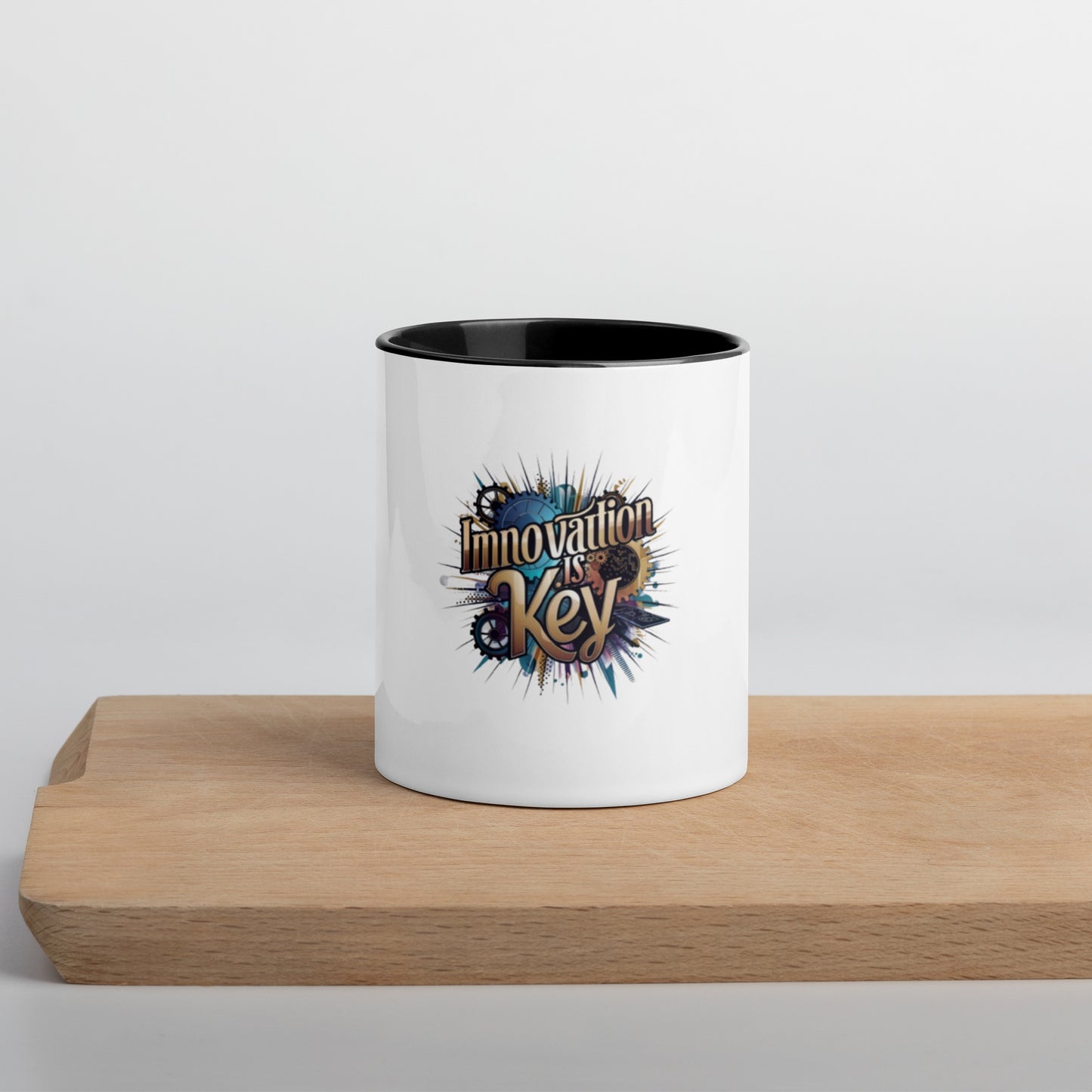 Innovation is key Mug with Color Inside