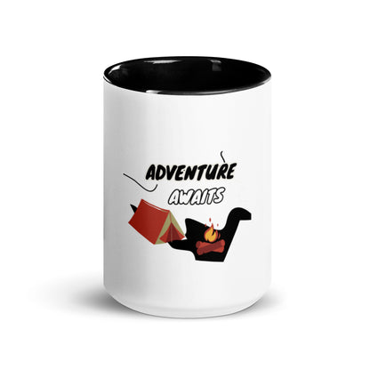 Adventure awaits Mug with Color Inside