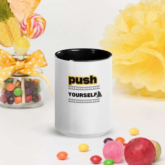 Push yourself Mug with Color Inside