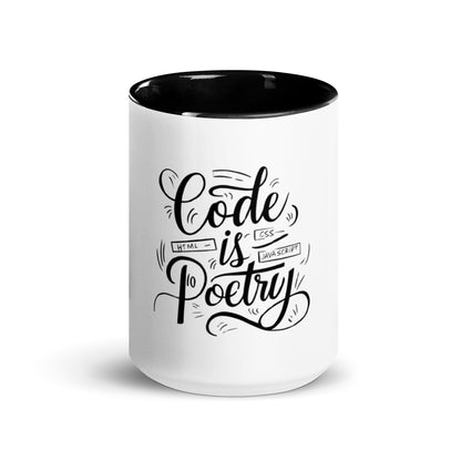 Code is poetry Mug with Color Inside