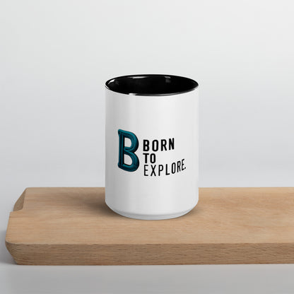 Born to explore Mug with Color Inside