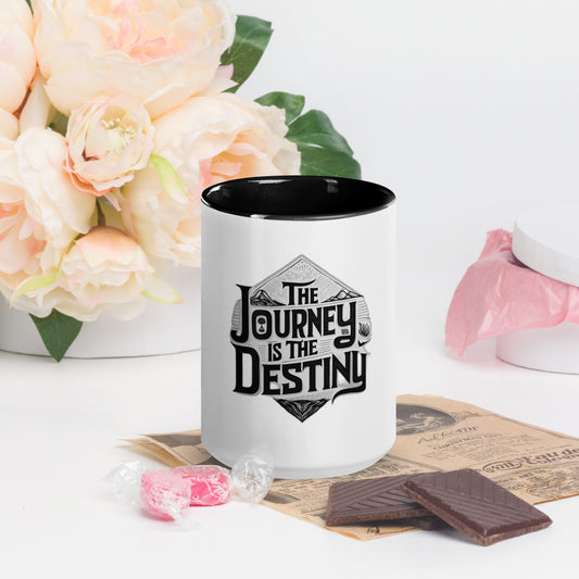 The journey is the destiny Mug with Color Inside