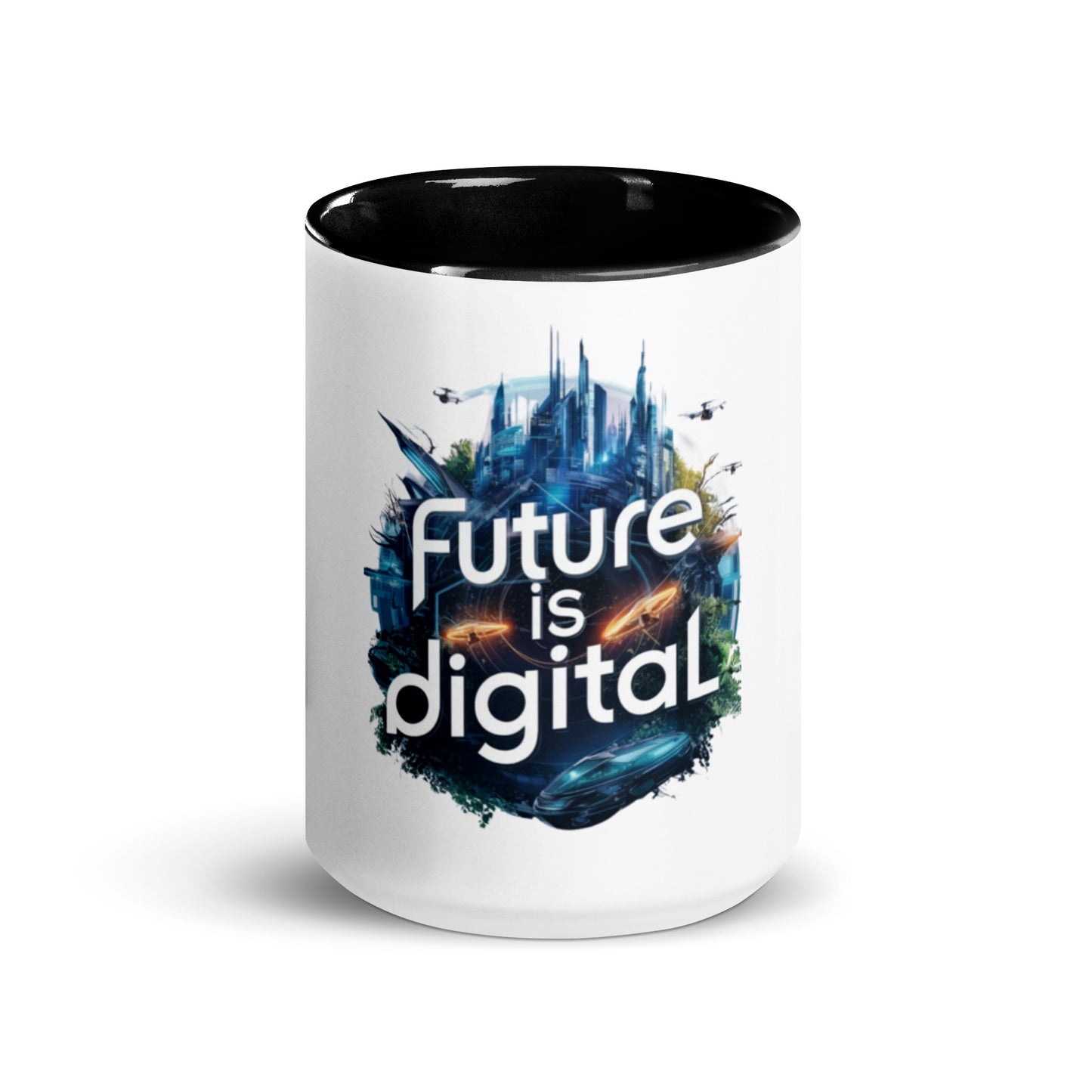 Future is Digital Mug with Color Inside