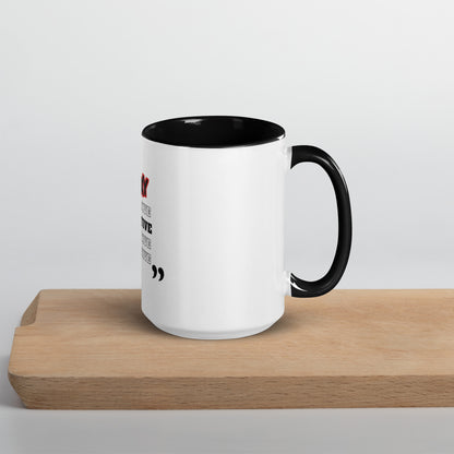 Stay Positive Mug with Color Inside