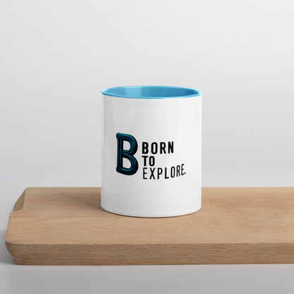 Born to explore Mug with Color Inside