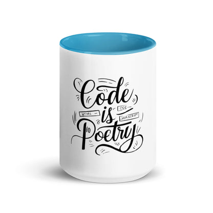 Code is poetry Mug with Color Inside