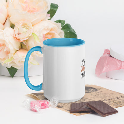 Collect moments not things Mug with Color Inside