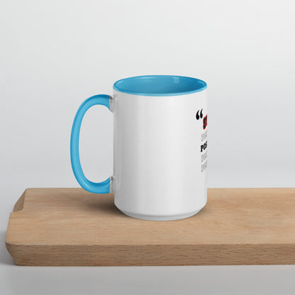 Stay Positive Mug with Color Inside