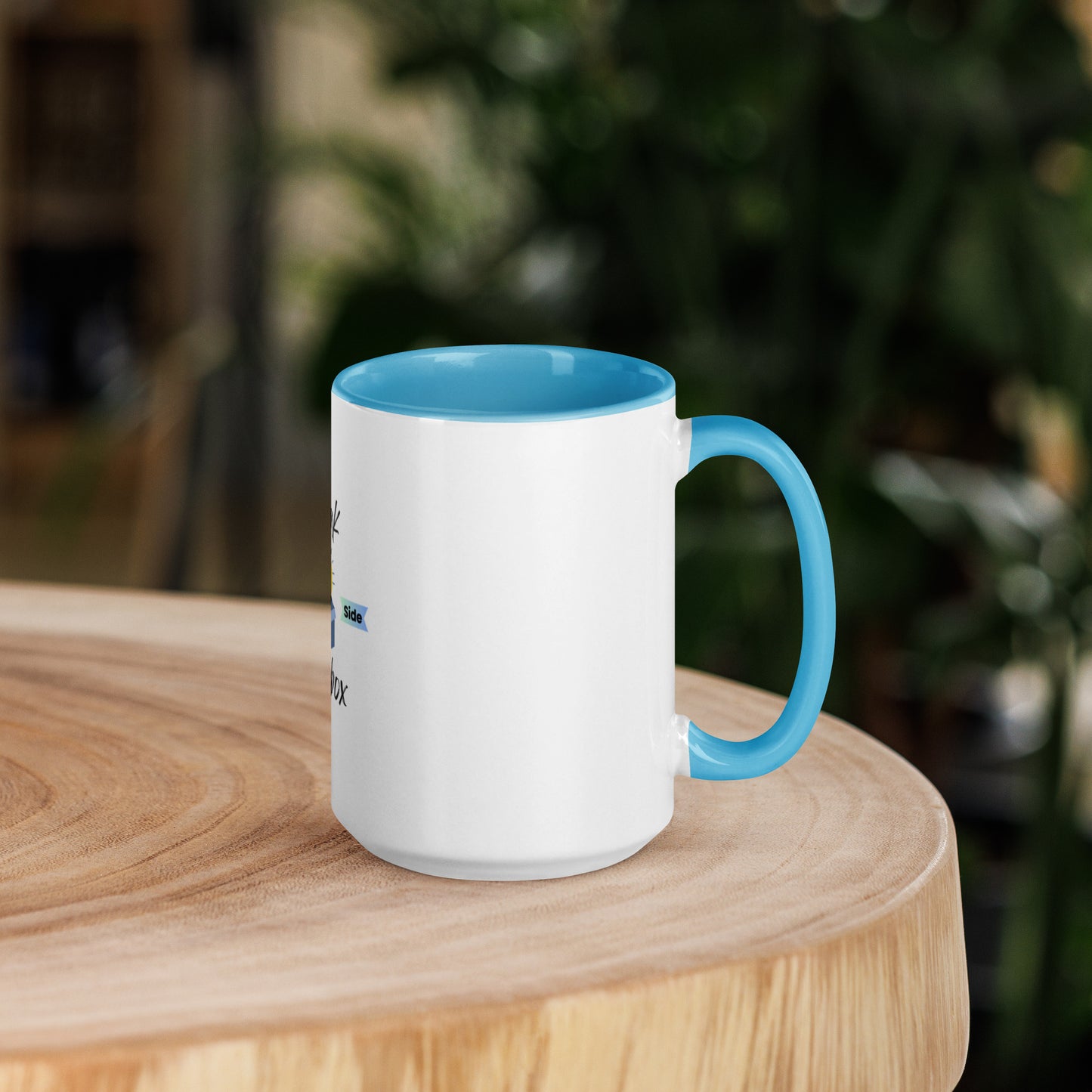 Think outside the box Mug with Color Inside