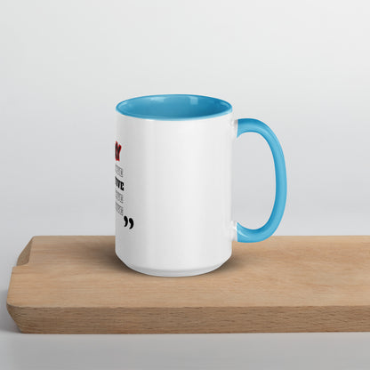 Stay Positive Mug with Color Inside