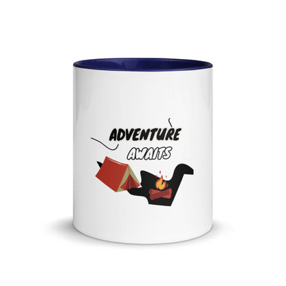 Adventure awaits Mug with Color Inside