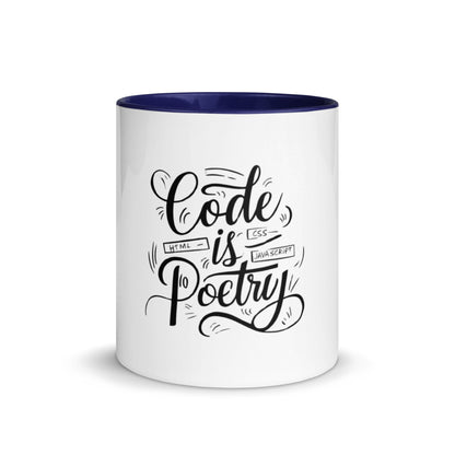 Code is poetry Mug with Color Inside